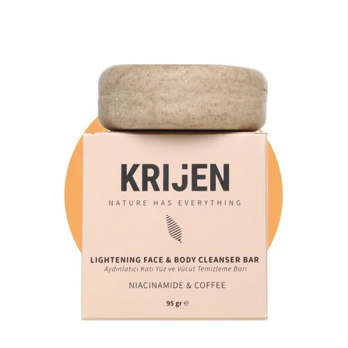 Krijen - Brightening Effect Niacinamide & Coffee Face And Body Cleansing Bar 95 Gr