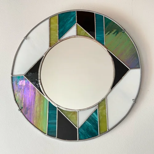 Maja Stained Glass & Mosaic - Stained Glass Mirror