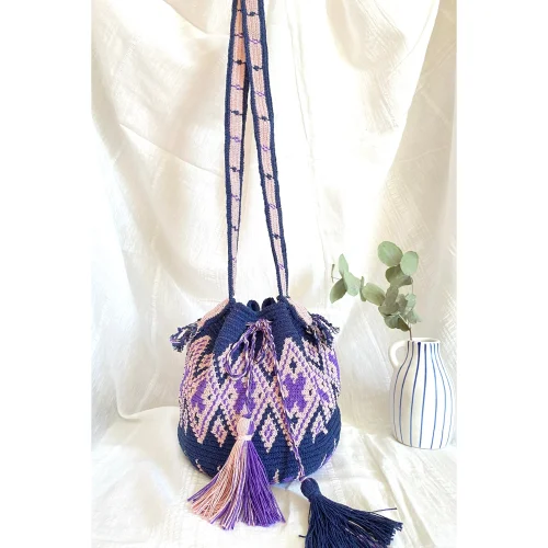 Vayu - Small Purple Makbus Mochila Bag, Shoulder Bag, Shoulder Ba
