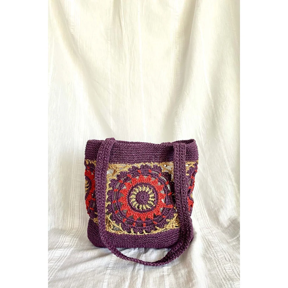 Vayu - Ethnic Patterned Paper Thread Shoulder Bag