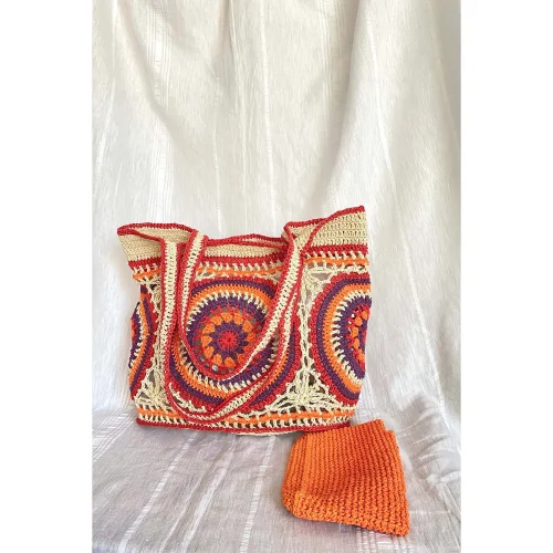 Vayu - Ethnic Patterned Paper Thread Shoulder Bag