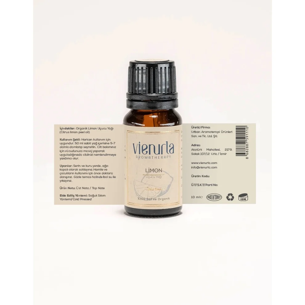 Vienurla Aromatherapy - Organik Limon Uçucu Yağı 10ml