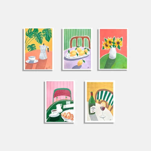 Elif Işık Töreci - Mini Print Set Of 5