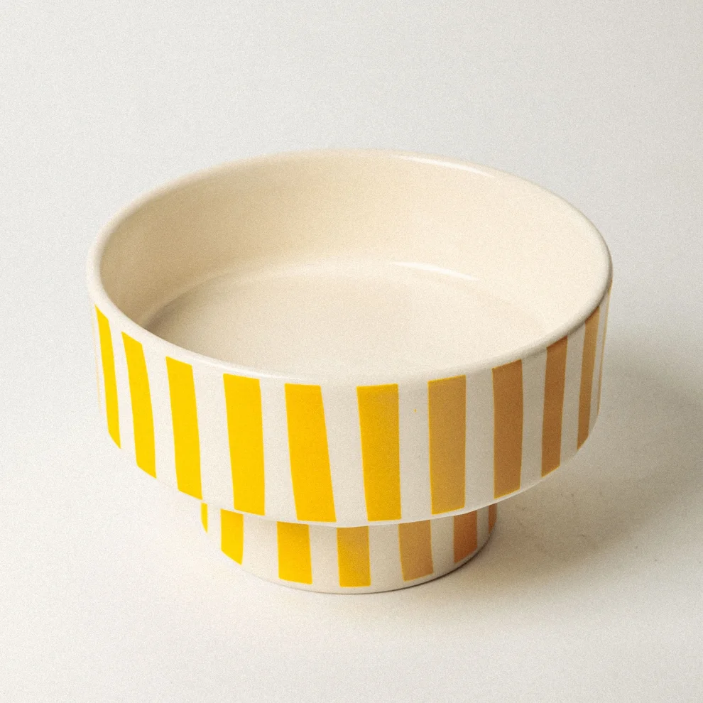 Bihter Soydar - Ceramic Footed Presentation Bowl