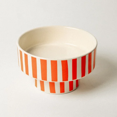 Bihter Soydar - Ceramic Footed Presentation Bowl