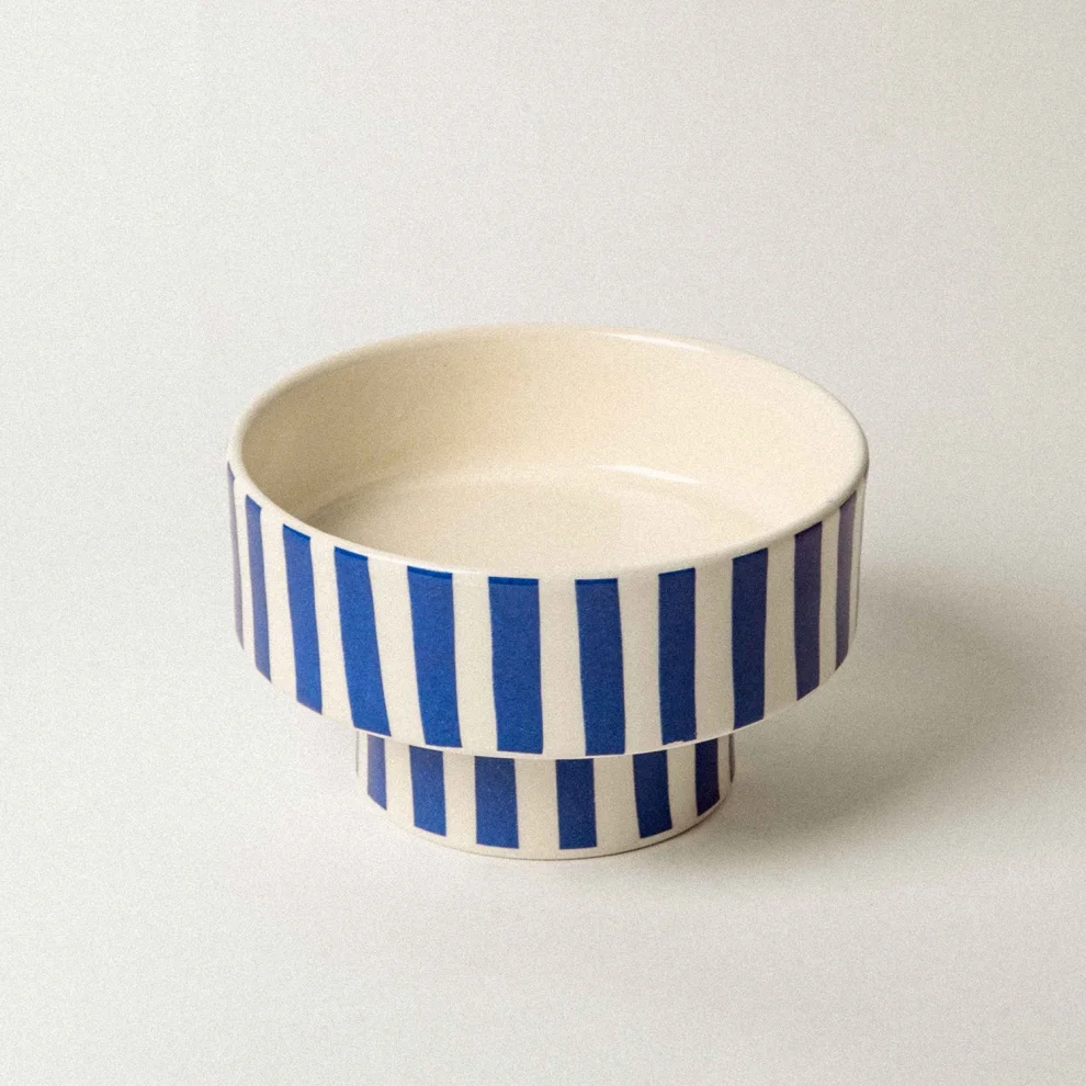 Bihter Soydar - Ceramic Footed Presentation Bowl