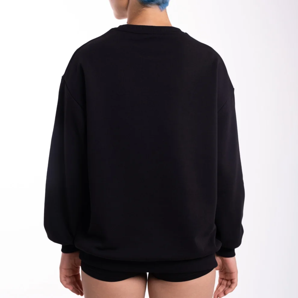 Curvo Cremisi - Oversize Sweatshirt