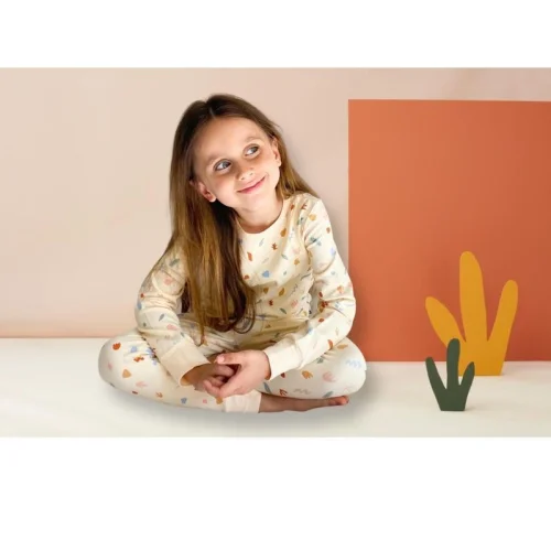 ergoPouch - Desert Bloom Organik Pamuklu 2 Parça Uzun Pijama (1.0 Tog)