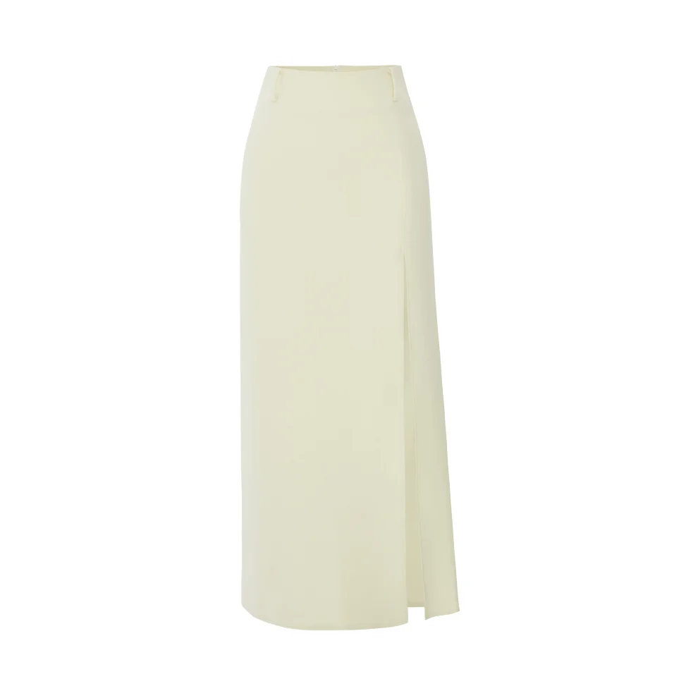 Wabi Sabi - Sail Cashmere Maxi Skirt