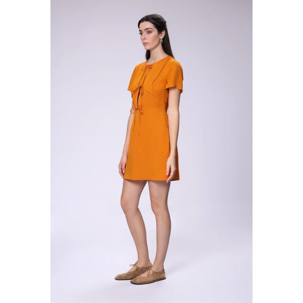 House of IKA - Linen Tied Dress