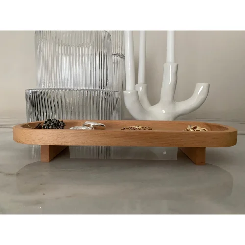 qajaatalier - Presentation/tray With Wooden Legs