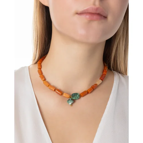 Rue du Muguet - Chain Of Stones Agate Necklace