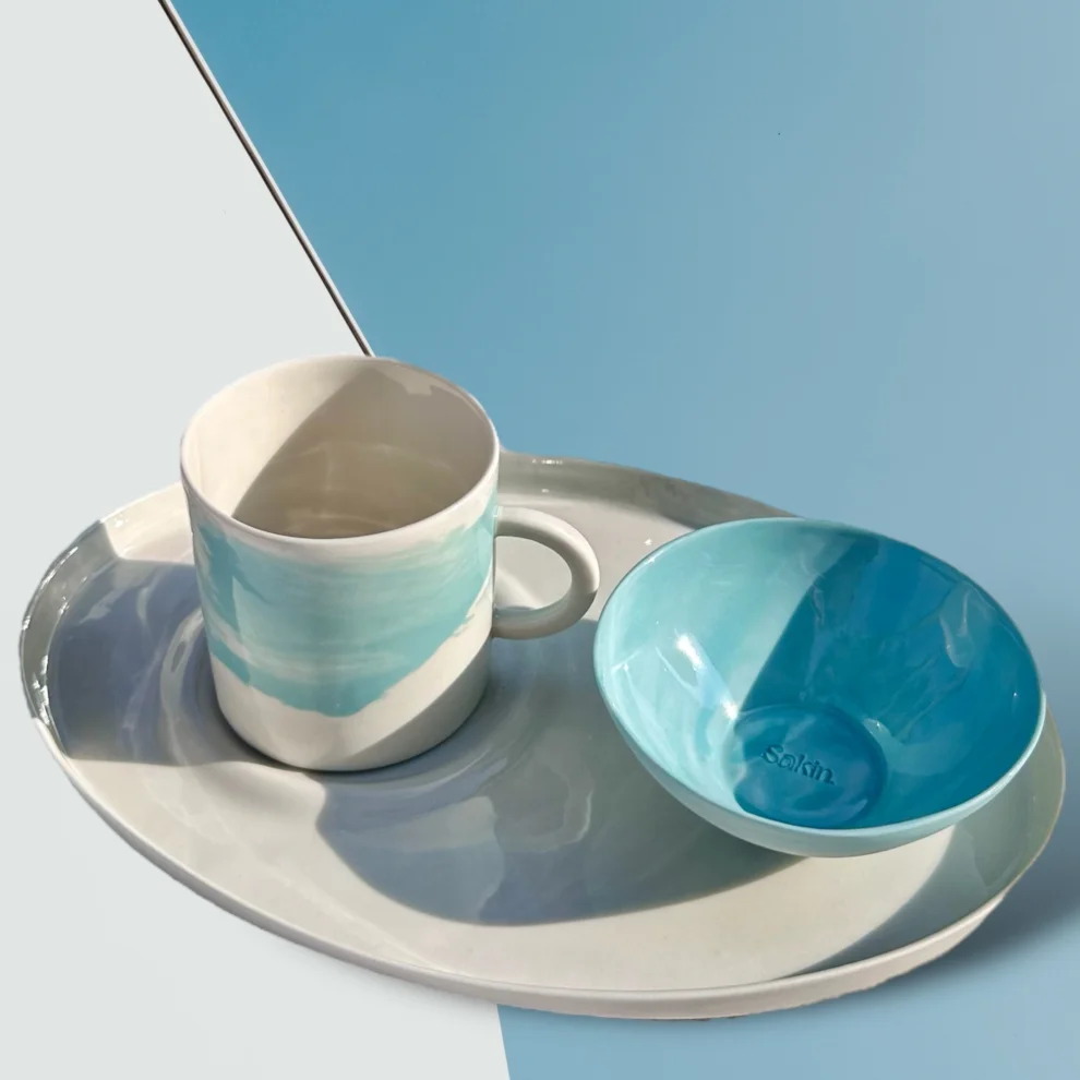 Sakin Handcrafted Porcelain - Etna Cup Set