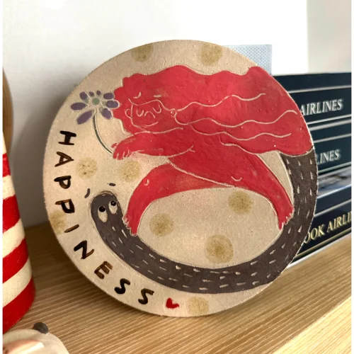 Tip Ceramic & Good Stuff - Happiness  Xl Coaster - Ill