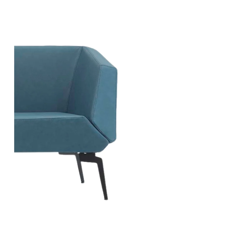 Bekaliving - Allegro Metal Leg Leather Armchair