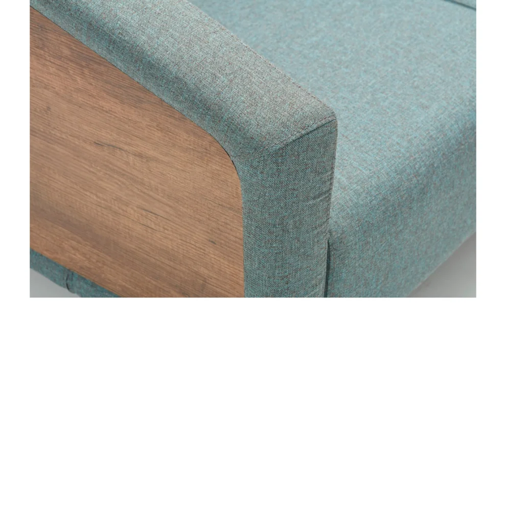 Bekaliving - Sovza Metal Leg Wood Detail Armchair
