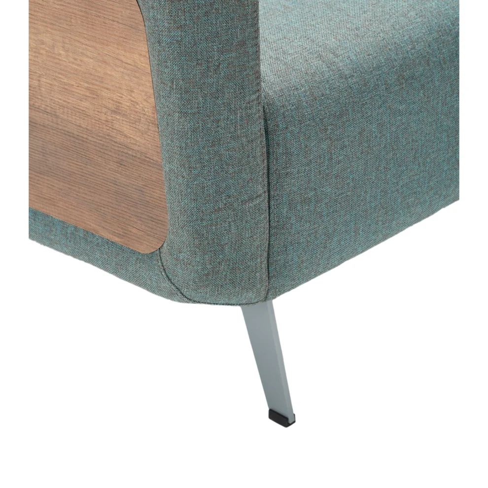 Bekaliving - Sovza Metal Leg Wood Detail Armchair