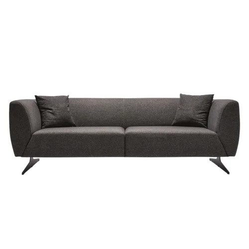 Bekaliving - Viola Metal Leg Anthracite Triple Sofa