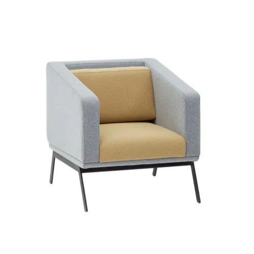 Beka Living - Vixon Metal Leg Yellow Armchair