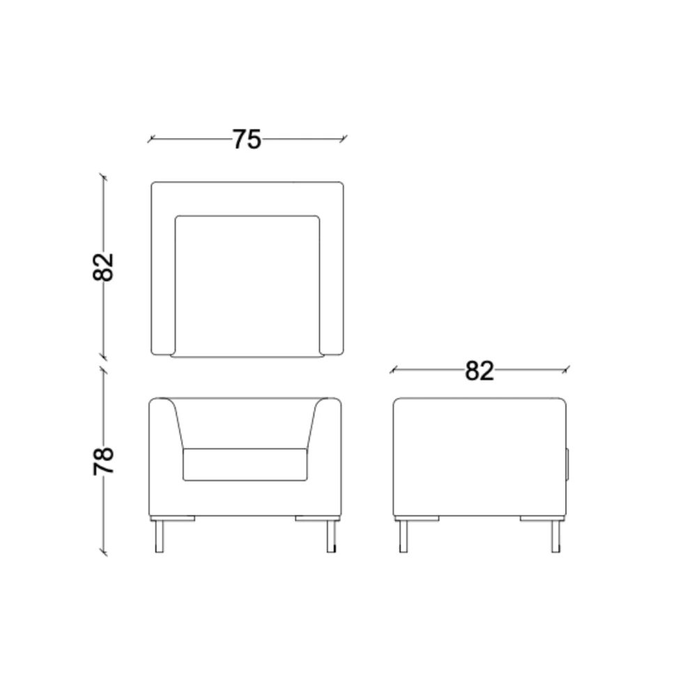 Bekaliving - Vixon Metal Leg Yellow Armchair