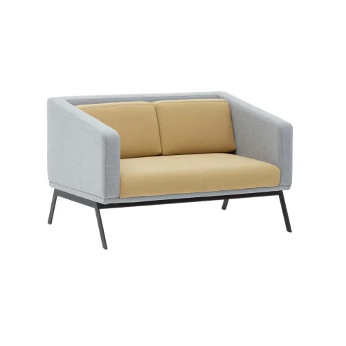 Bekaliving - Vixon Metal Leg Yellow Double Sofa