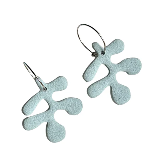 Daisy Lazy Creations - Hoop Pendant Mini Coral Earring