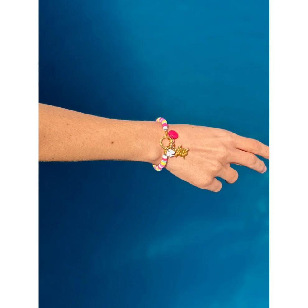 Daisy Lazy Creations - Adjustable Bracelet With Turtle Detail
