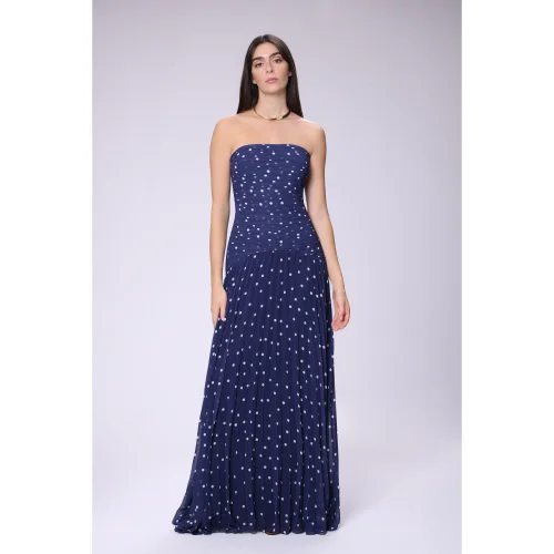 House of IKA - Mini Polka Dot Maxi Dress