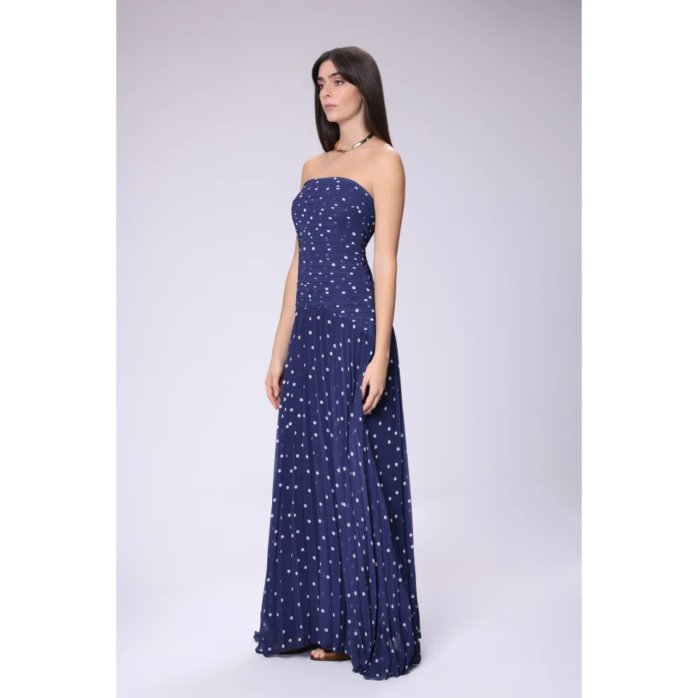 House of IKA - Mini Polka Dot Maxi Dress