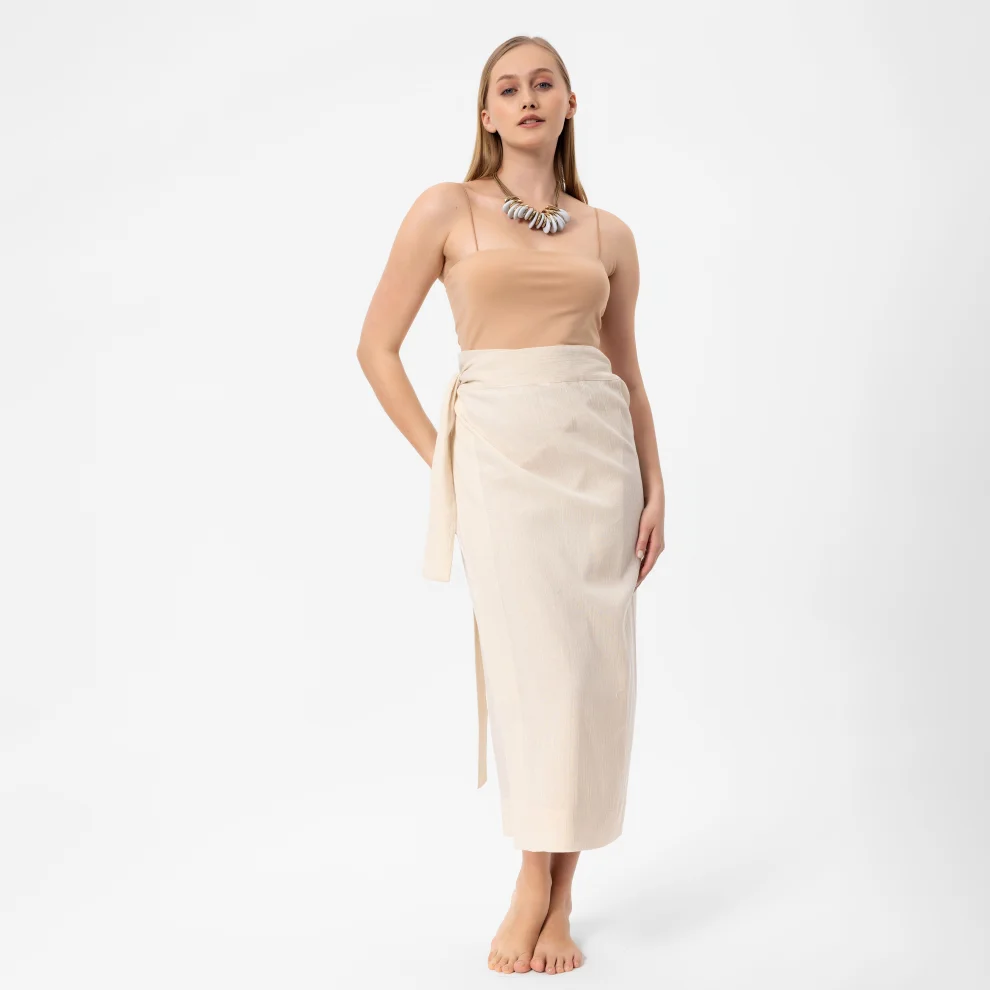 Jade and Mate	 - Linen Skirt Pareo