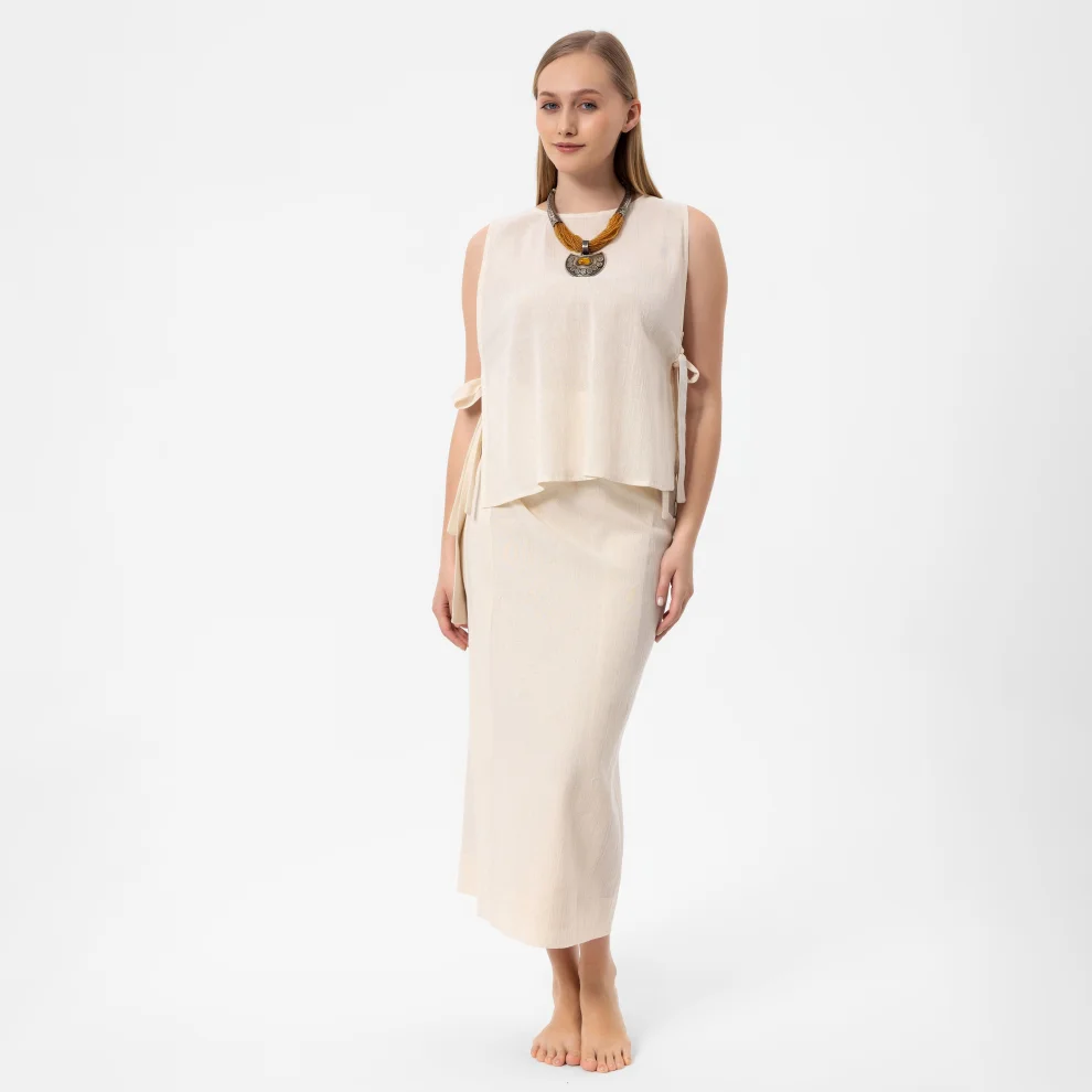 Jade and Mate	 - Linen Skirt Pareo