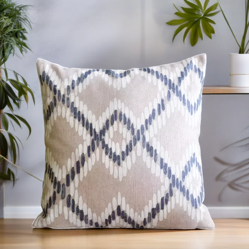 Miliva Home - Brush Strokes Ethnic Throw Pillow Cover