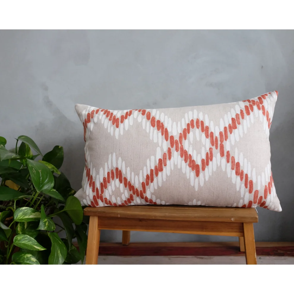 Miliva Home - Brush Strokes Ethnic Throw Pillow Cover