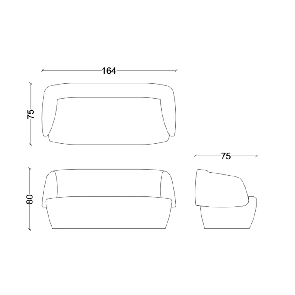 Bekaliving - Belluno Double Sofa