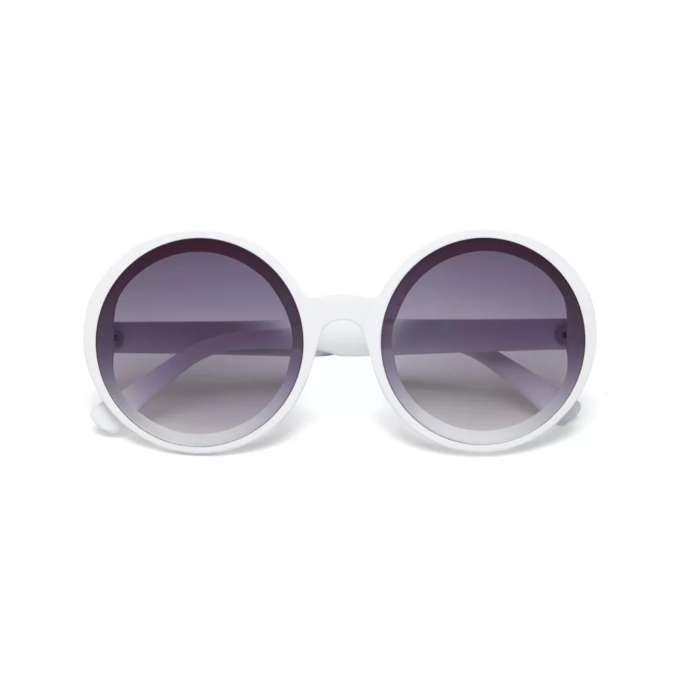 Big white round sunglasses online