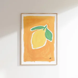 Pastel 3 - Lemon Art Print