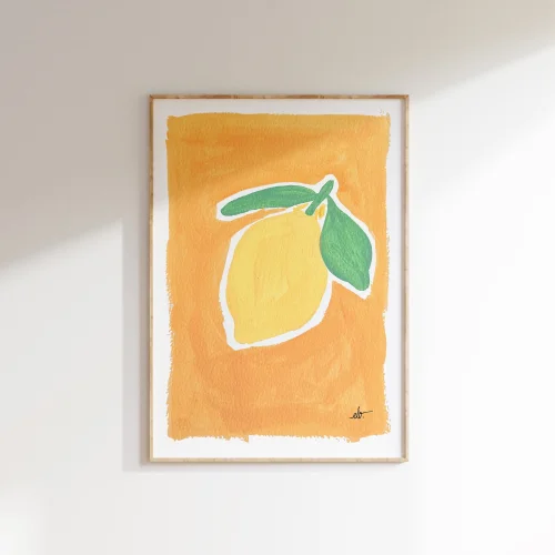 Elif Işık Töreci - Pastel 3 - Lemon Art Print