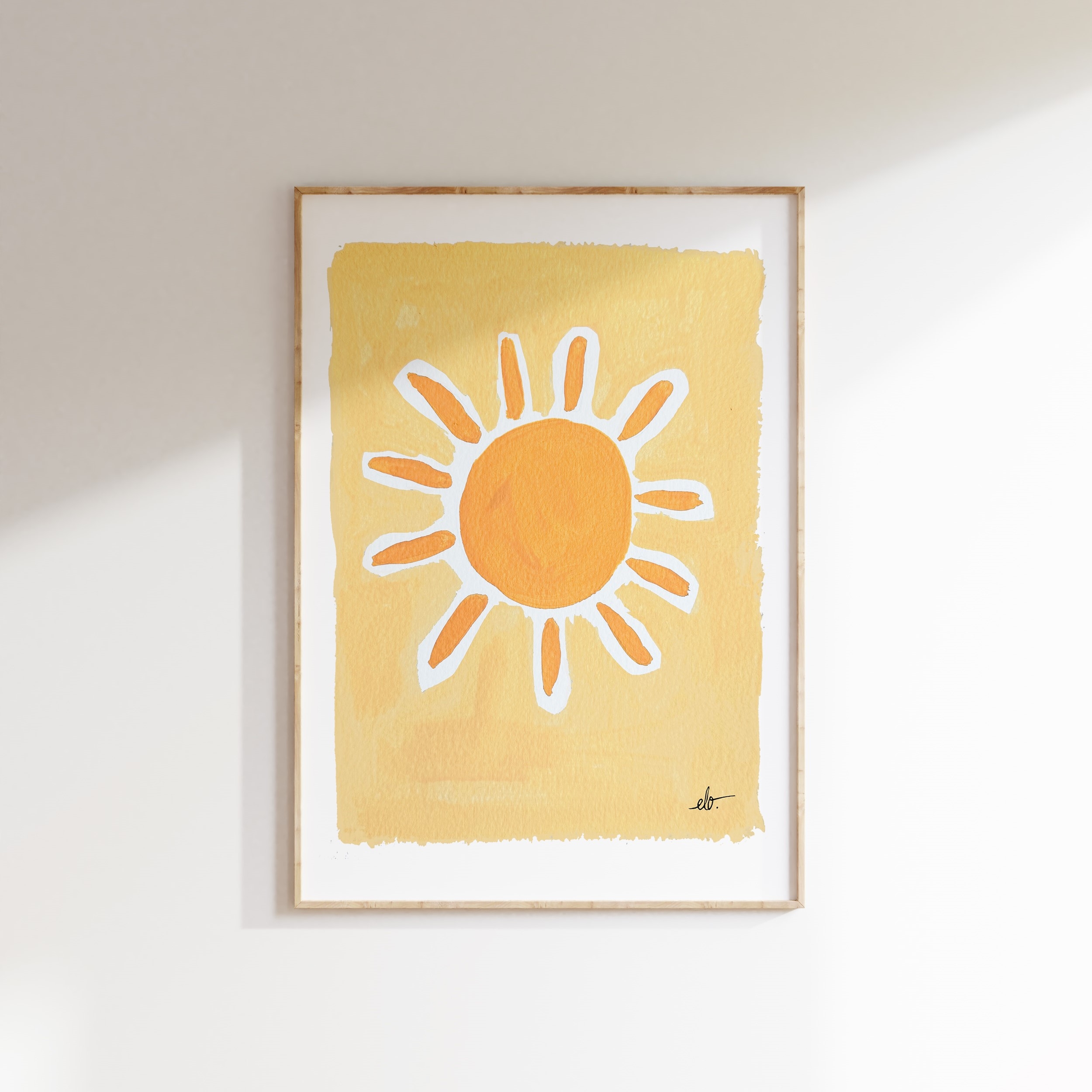 Pastel 4 - Sun Art Print