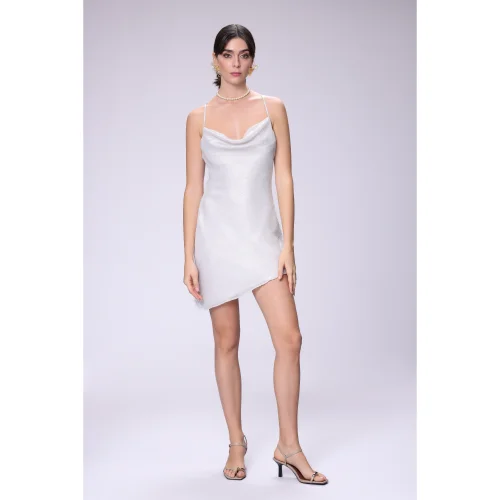 House of IKA - Shimmery Cowl Neck Dress