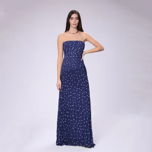 House of IKA - Mini Polka Dot Maxi Dress