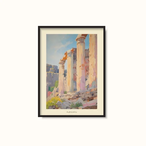 illustro - Aspendos Antalya - Unique Poster Art Print