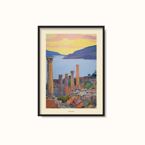 illustro - Assos Çanakkale - Unique Poster Art Print