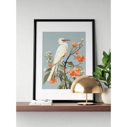 illustro - White Tail - Unique Poster Art Print