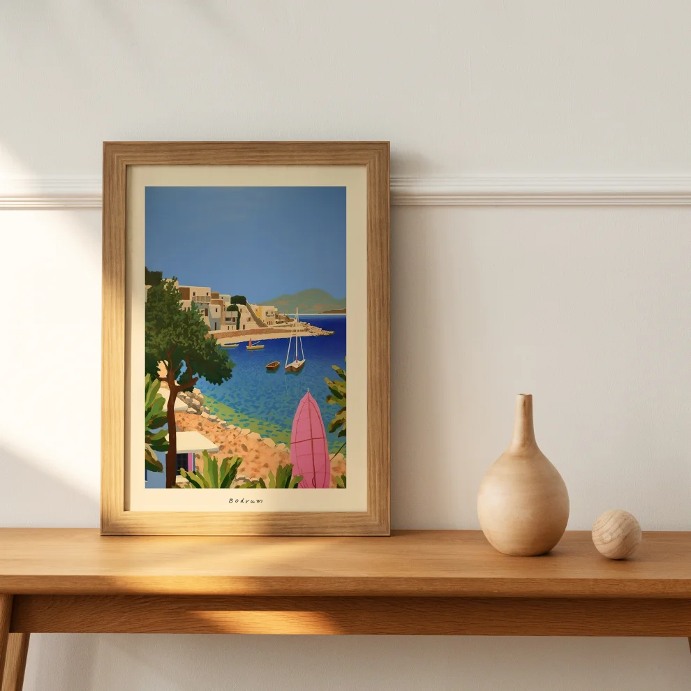 illustro - Bodrum Muğla - Özgün Tasarım Poster Art Print