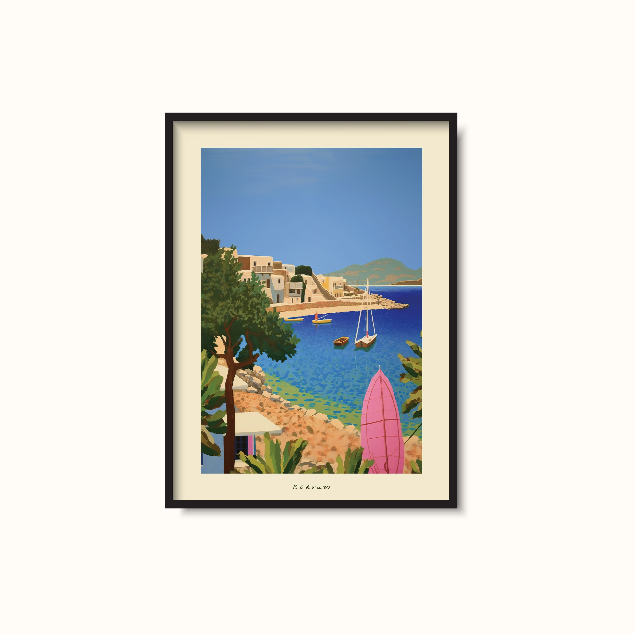 Bodrum Muğla - Özgün Tasarım Poster Art Print