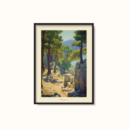 illustro - Phaselis Antalya - Unique Poster Art Print