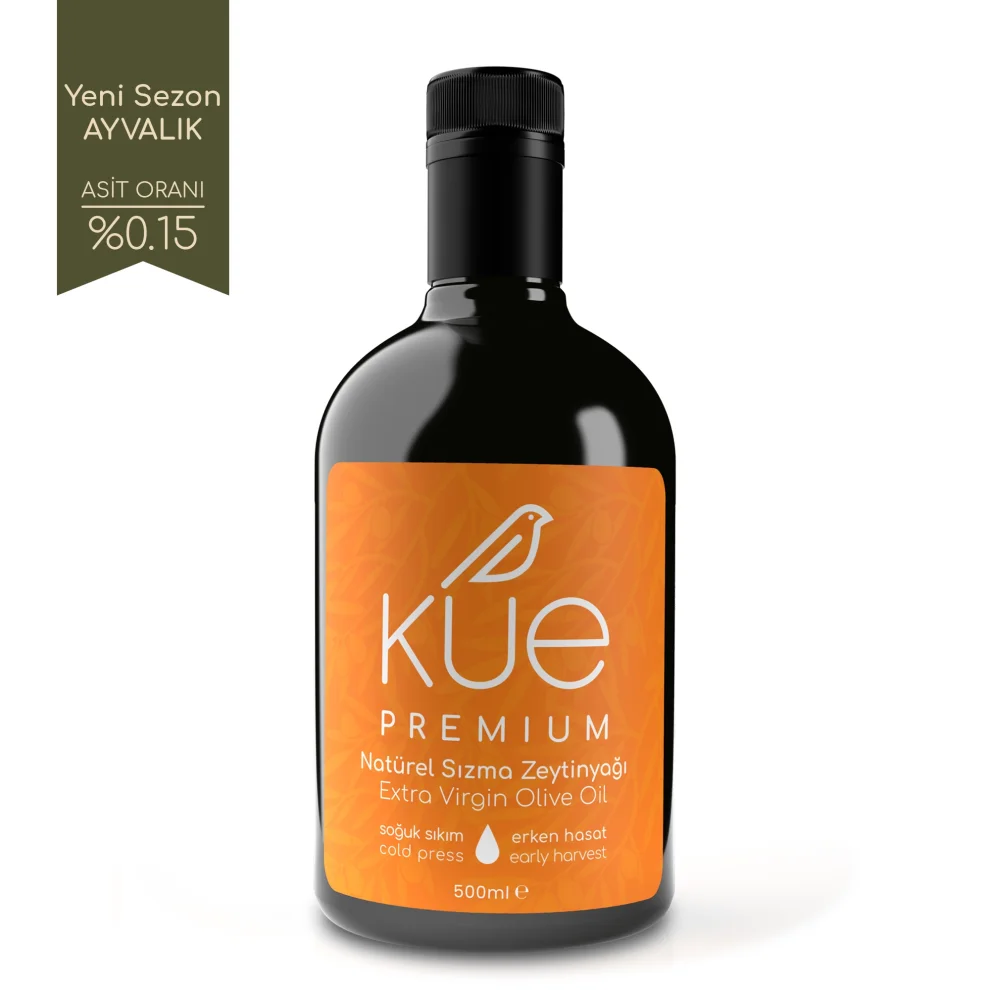 Kue Olive Oil - Premium Seri Erken Hasat Soğuk Sıkım Natürel Sızma Zeytinyağı 500 Ml