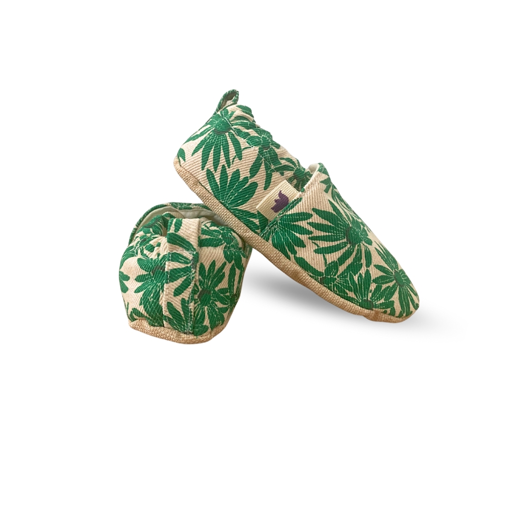 Palm Trees 100% Cotton Non-slip Baby Moccasins