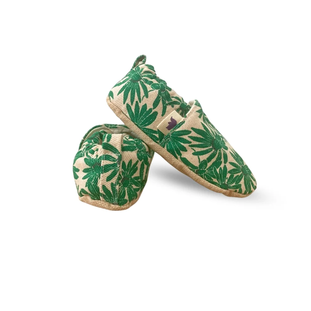 Morgedan - Palm Trees 100% Cotton Non-slip Baby Moccasins