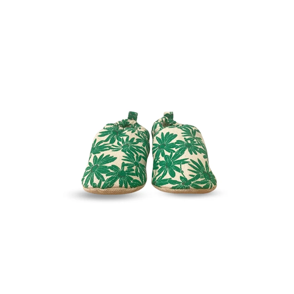 Morgedan - Palm Trees 100% Cotton Non-slip Baby Moccasins